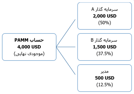 تقسیم سود در حساب پم